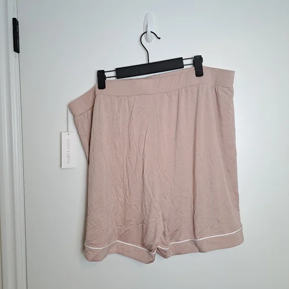 NEW Cozy Earth Blush Pink Bamboo Soft Cooling Pajamas *SHORTS ONLY Size 3XL - Picture 5 of 7